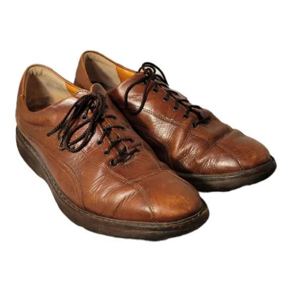 Mephisto Dress Shoes Mens 9 Brown Goodyear Welt Oxfords‎ Leather Shock Absorbent MEPHISTO Oxfords Dress Shoes Sz. 9 Goodyear Welt Grainy  main image 3